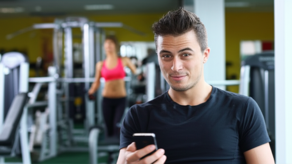 Gym - fourth wall grin